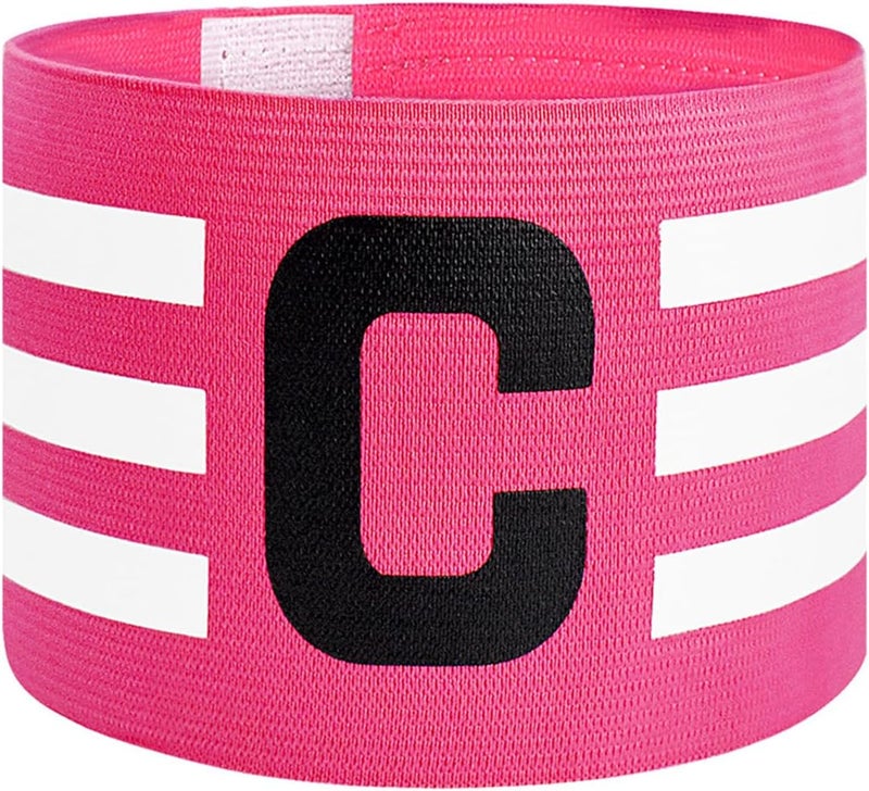 FUNAUPGO Sports Captain C Arm Band for Team Training, Unisex Elastic Soccer Captain Armband Adjustable Outdoor Football Player Captain's ArmBands for Adult - Image 1